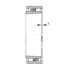 圆柱滚子轴承 NNU4940-S-K-M-SP, 根据 DIN 5412-4 标准的主要尺寸, 非定位轴承, 双列，带锥孔，锥度 1:12 ，可分离, 带保持架，减小的径向内部游隙，限制公差