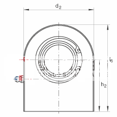液压杆端轴承 GF45-DO, 根据 DIN ISO 12 240-4 标准，带焊接面，需维护