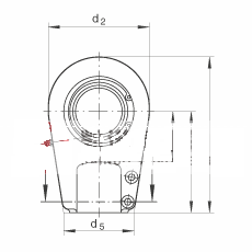 液压杆端轴承 GIHRK80-DO, 根据 DIN ISO 12 240-4 标准，带右旋螺纹夹紧装置，需维护